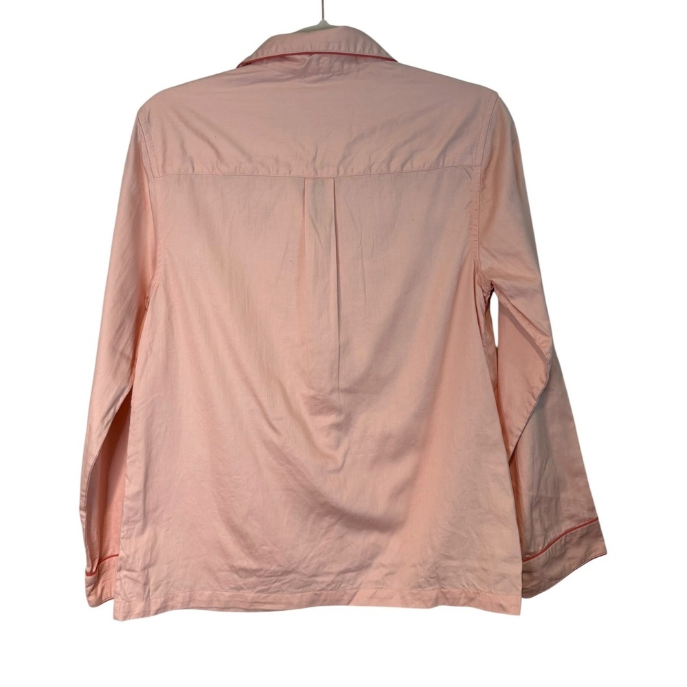 LAKE Pajamas Poplin Pima Pajama Set Peony Pink Cotton Long Sleeve‎ Pants XS - Picture 6 of 10